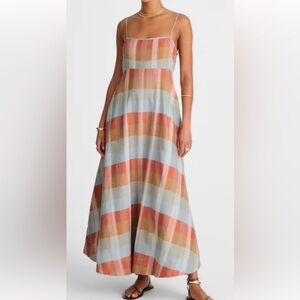 Madewell empire waist plaid sundress